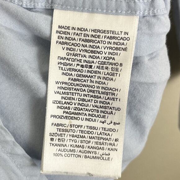 Gant X St. Vincent Oversized Oxford Button Down Shirt Womens Size 6 Blue - Picture 6 of 6